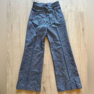 Vintage Plain Jane high waisted light blue trousers